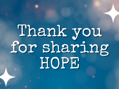 Thank you for sharing HOPE
